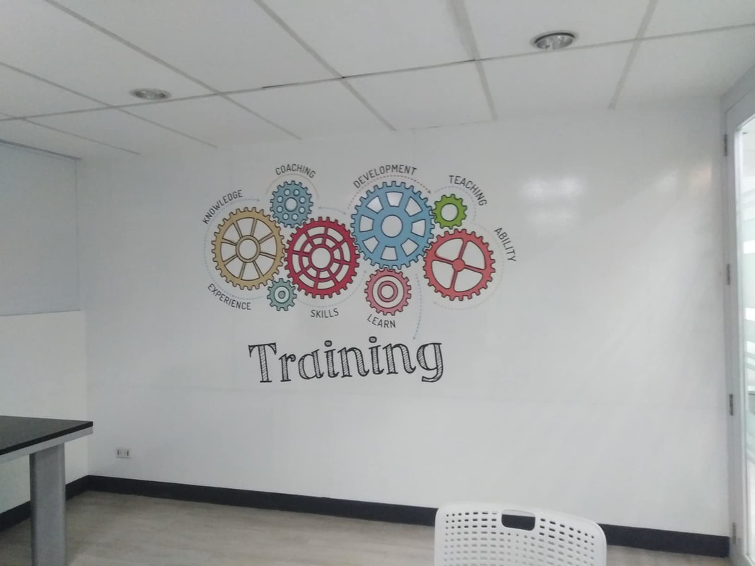 Large Wall mural project for a BPO company in Manila Philippines